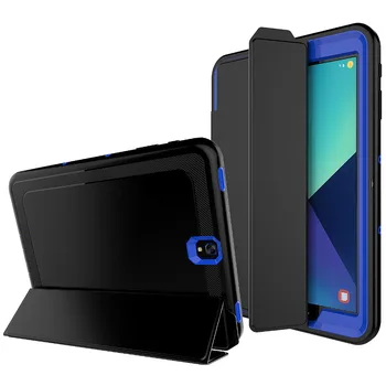 

New For Samsung Galaxy Tab S3 9.7 T820 T825 Kids Safe Armor Full Body Smart Sleep Hard Case Cover W/ Bulit-in Screen Film