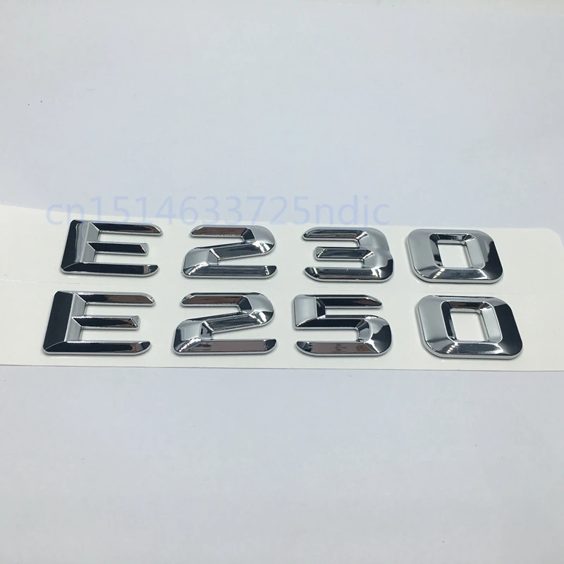 CHROME BENZ E550 REAR TRUNK LETTERS BADGE EMBLEM FOR MERCEDES BENZ E-CLASS