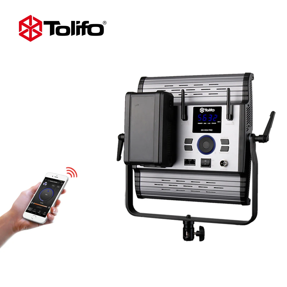 Светодиодный светильник Tolifo GK1024B 3200 5600 K двухцветная температура управление