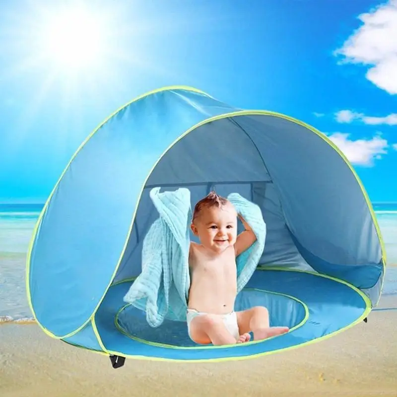 Baby Tents Outdoor Camping Mosquito Net Baby Beach Tent With A Pool Uv Protecting Sun Shelter