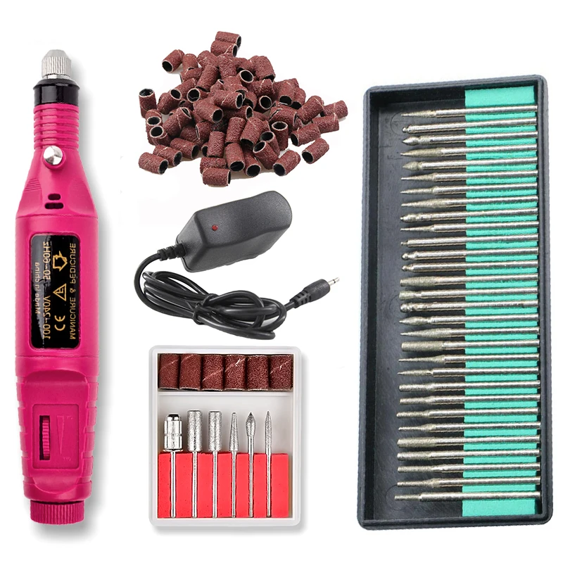 

1 Set 36 Bits Electric Manicure Machine Rotary Bur Drill Bit Nails Tips File Gel Polish Cutter for Manicure New Design Apparatus