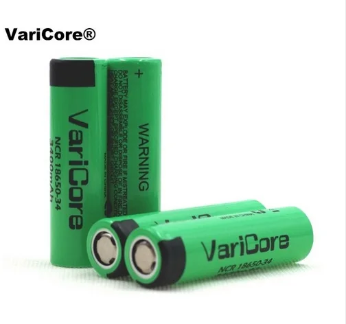 4 шт./лот varicore Оригинальный Новый 18650 3400 мАч литиевых Перезаряжаемые Батарея