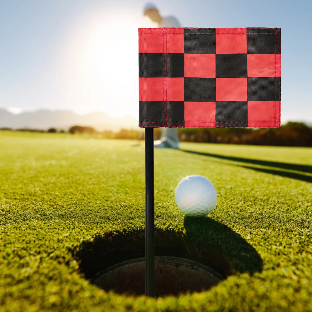 

Practice Golf Golf Green Flag Practice Putting Training Flag Training Aids Tools Golf Accessories Checkered Golf Target Flags