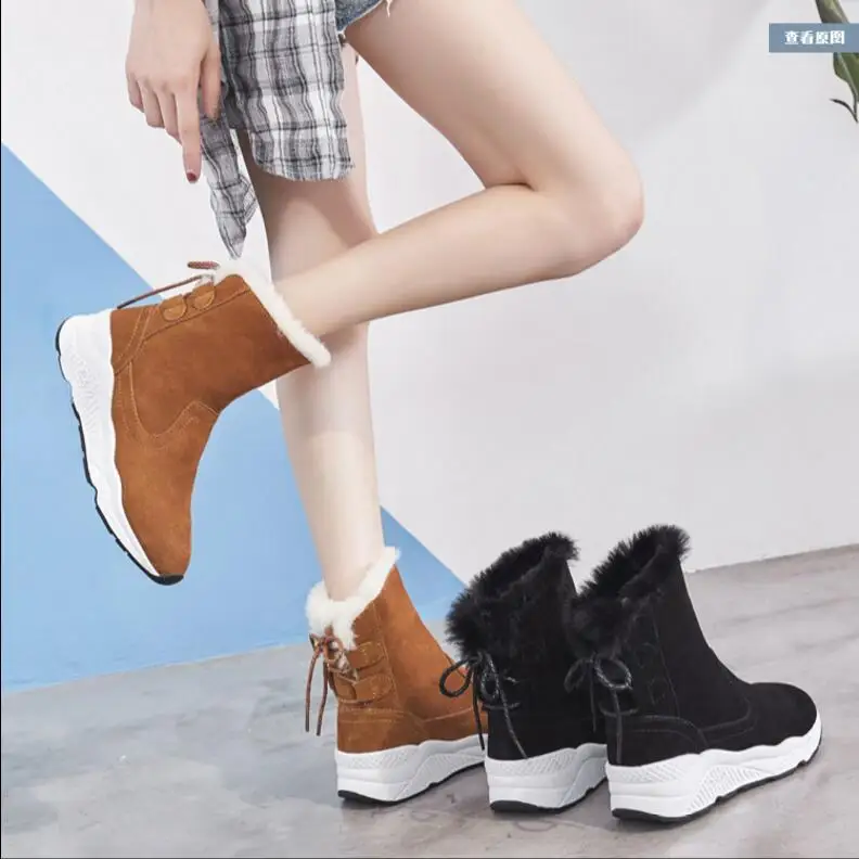 

Snow boots, new cotton shoes, winter flannel, short tube, frosted short boots, fashion, women's boots.