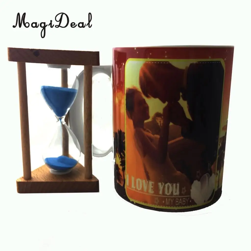MagiDeal 1/3/5/10 Minutes 30/90 Seconds Sandglass Hourglass Sand Timer Kitchen Cooking Clock Xmas Gift Kids Toy
