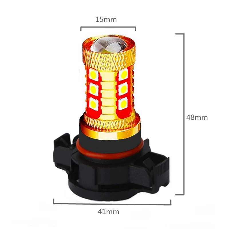 1 шт. PSX24W H16 Высокое качество 15 SMD 3030 светодиодный автомобильный светильник передняя противотуманная фара белый Янтарный Желтый