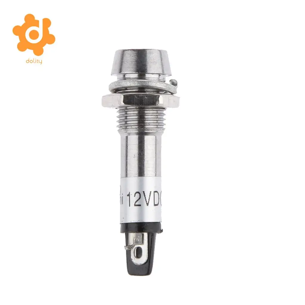 20Pcs 12V DC 8mm Power Indicator Signal Light XD8-1 Led Light Bulb Red+Green