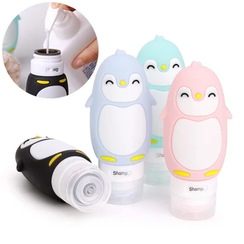 

Portable Silicone Travel Storage Bottle Cartoon Bear Animal Case Organizer Shampoo Shower Gel Lotion Storage Refillable Bottle