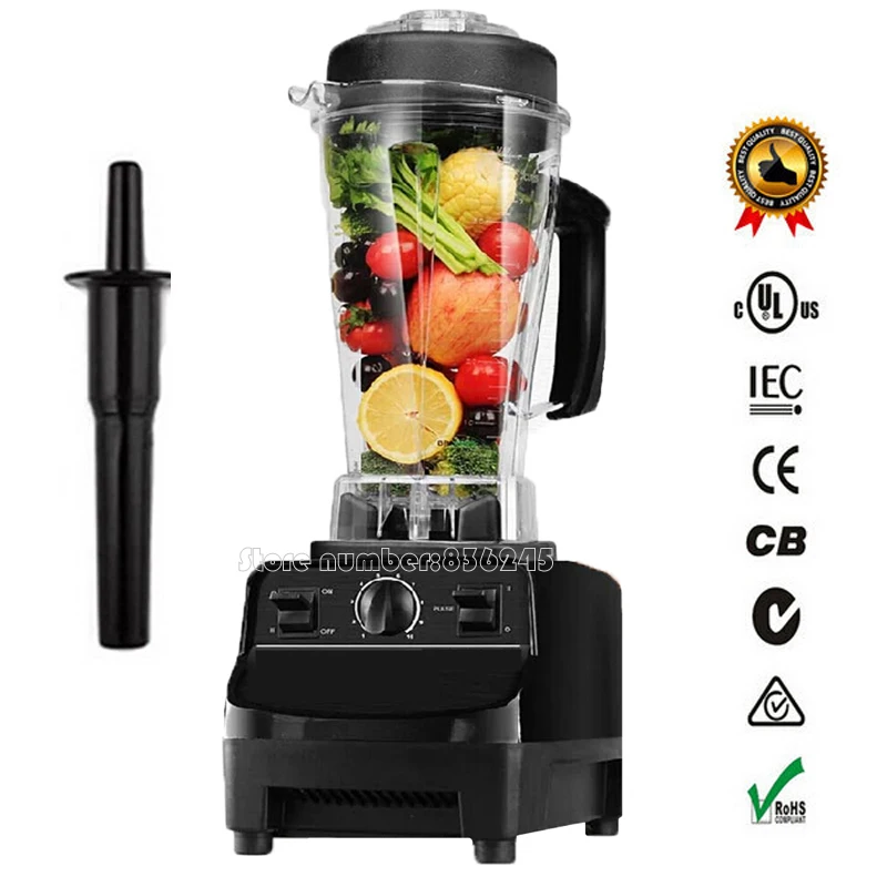 food processor 1500W 2L blender, 28000rpm commercial blender ,manual
