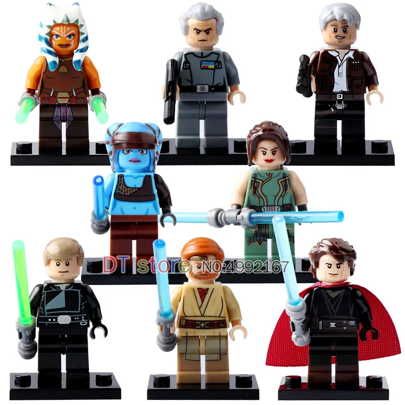 

50Pcs/Lot Aayla Secura Lightsaber Clone Turbo Tank Building Blocks Action Figures Gift Toys For Children PG8034