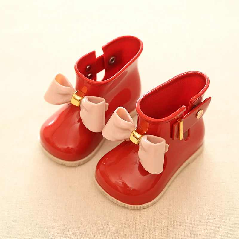 

2017 Children Spring Autumn Cute Rain Boots Kids Boys Girls Baby Kids Candy Color Rabbit Boots Waterproof Shoes