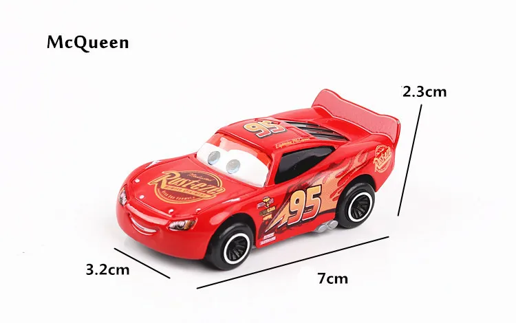 7 шт./компл. disney Pixar машина 3 Lightning McQueen Джексон Storm Материал Мак дядя грузовик 1:55 литья металла модель автомобиля