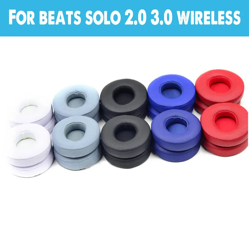 Premium Leather Headphone Earpads - Replacement Foam Cushion Covers (2 Pairs)