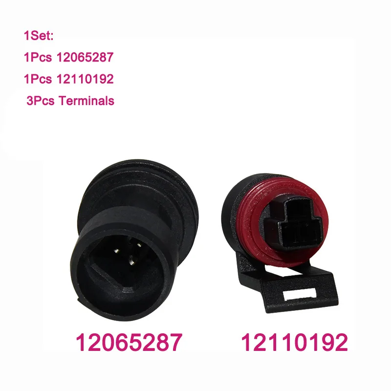 

Female Male Delphi 3 Pin 12110192 / 12065287 Water Temperature Sensor Connector Restrictor Air Damper For Buick Excelle