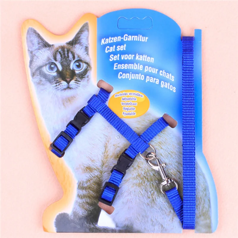 Beste 1 st Verstelbare Nylon Touw Pet Dog Puppy Kat Lead Leash Harness Lopen Borstband Pet Lead Leash Dierbenodigdheden 8zcx cx386