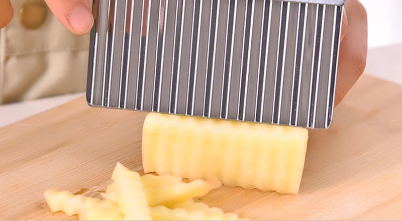 Кухонный инструмент нержавеющая сталь Овощи Фрукты волнообразный резак картофеля огурец морковь волны резка слайсер
