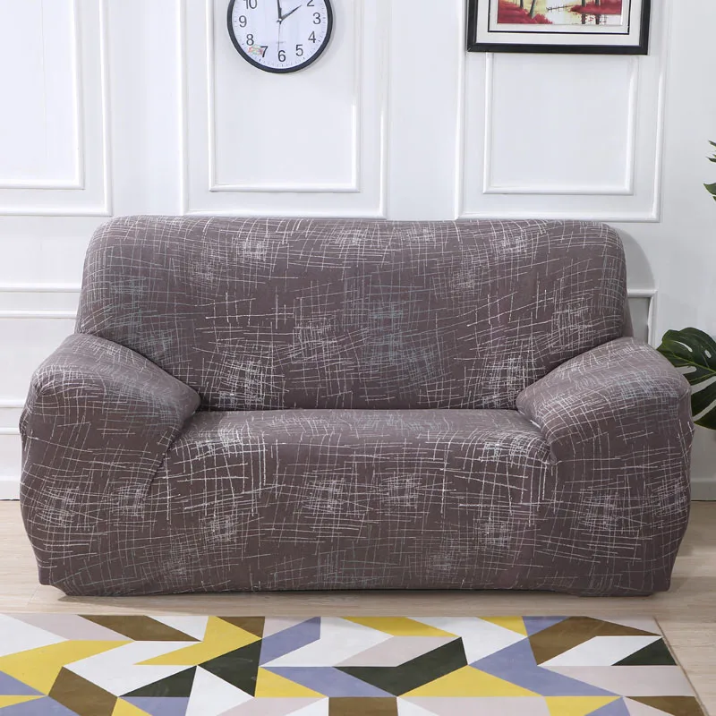 Современное все включено спандекс эластичное полиэстерное покрытие для дивана геометрический цветочный диван в гостиной чехол стрейч плотный обертывание чехлов
