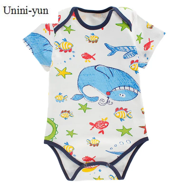 

1 Pieces Baby Romper Girl and Boy Short Sleeve Mickey Print Summer Clothing Newborn Next Jumpsuits & Rompers o-neck romper