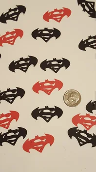 

100 Batman VS Superman Inspired Party Table decor scrapbook Confettis