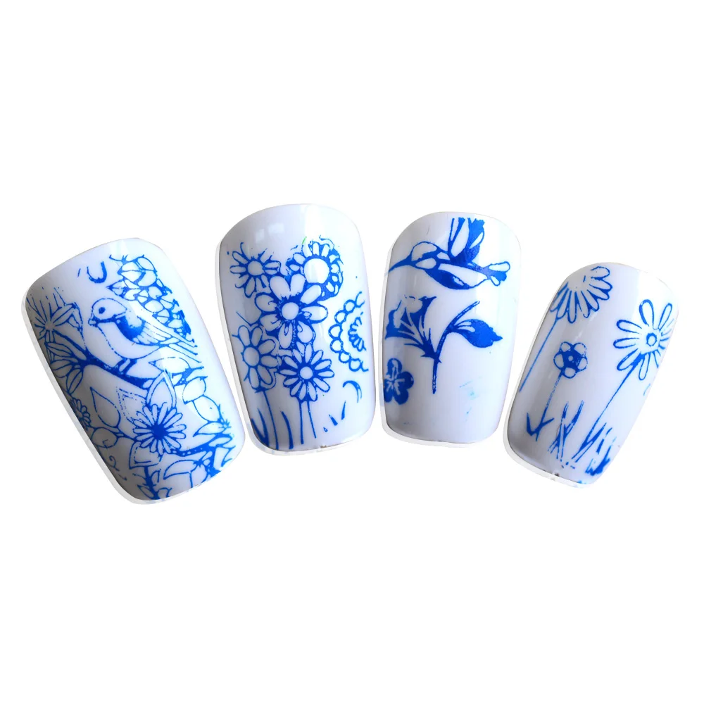 1 шт. очаровательный весенний лак DIY для красоты художественный штамп с изображением для ногтей штамповочные пластины 3D шаблоны для дизайна ногтей трафареты инструмент для маникюра JISTZA09