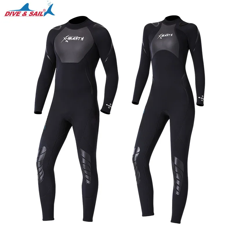Buy New 3mm Neoprene+Shark Skin Patchwork Wet Suit for Men Women Diving Scuba