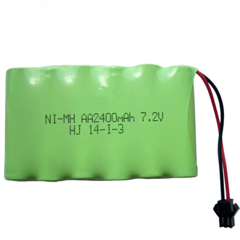 1pack 2400mah 7.2v rechargeable pack battery nimh 7.2v / aa nimh battery ni-mh 7.2v for Remote control electric toy tool boat