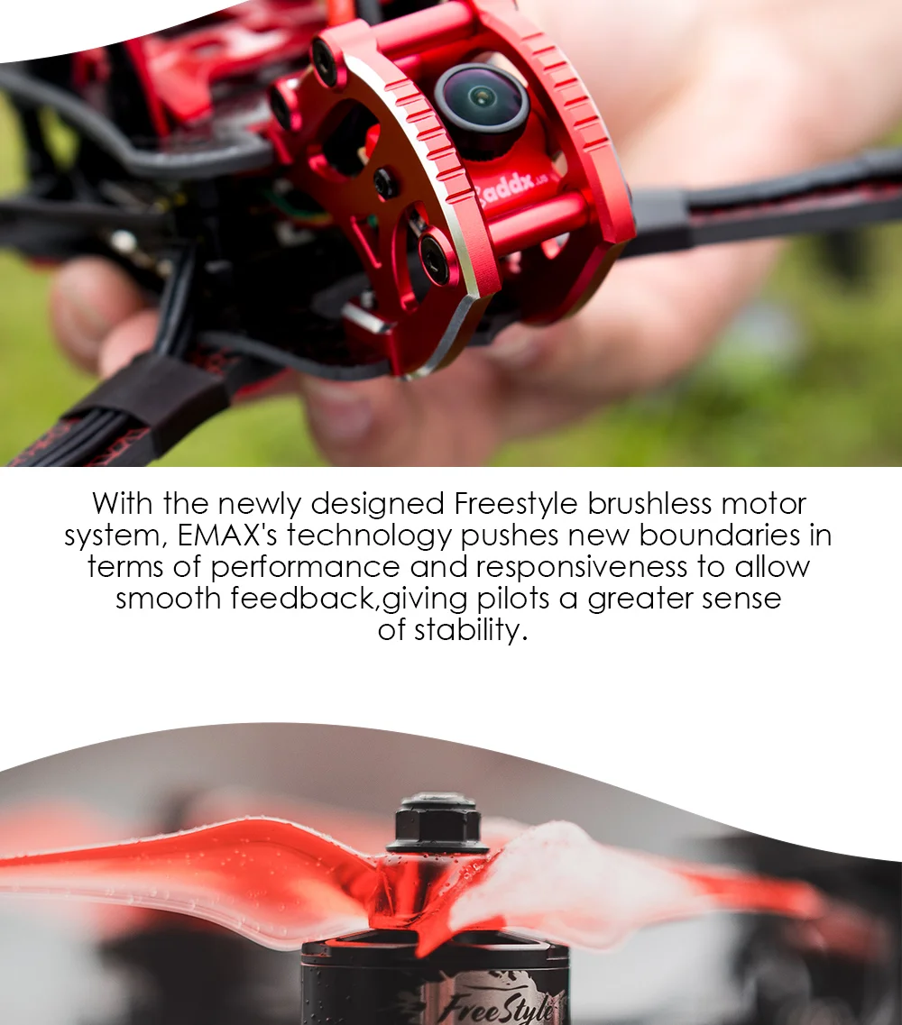 Официальный EMAX гоночный Дрон BUZZ frestyle PNP 1700kv/2400kv мотор 4-6 S Frsky Frame kit Quadcopte FPV камера для Rc самолета