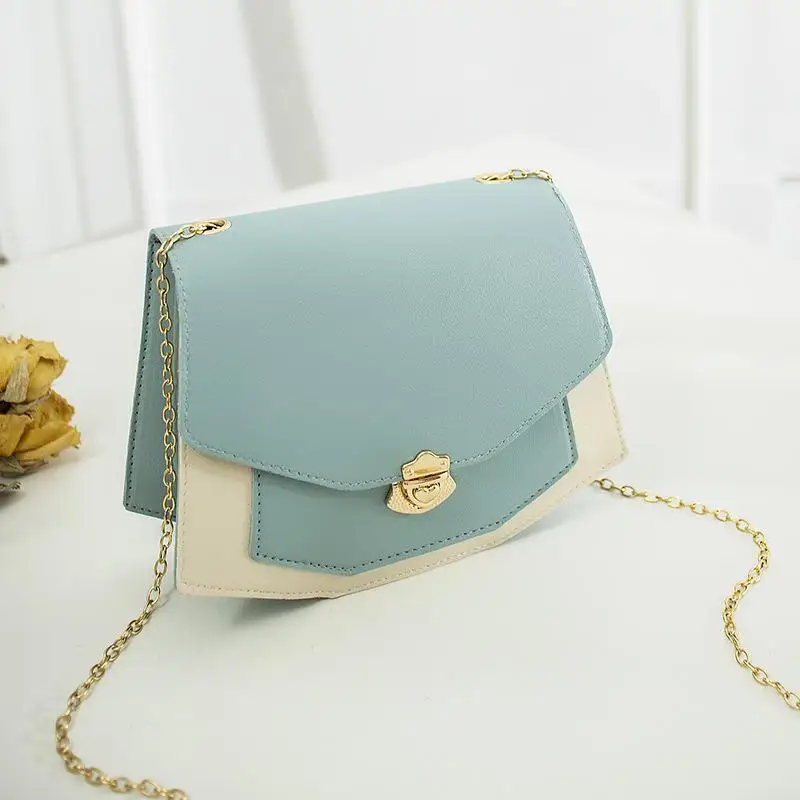 PinShang женская сумка для досуга на одно плечо Простые милые стильные мешки - Color: blue