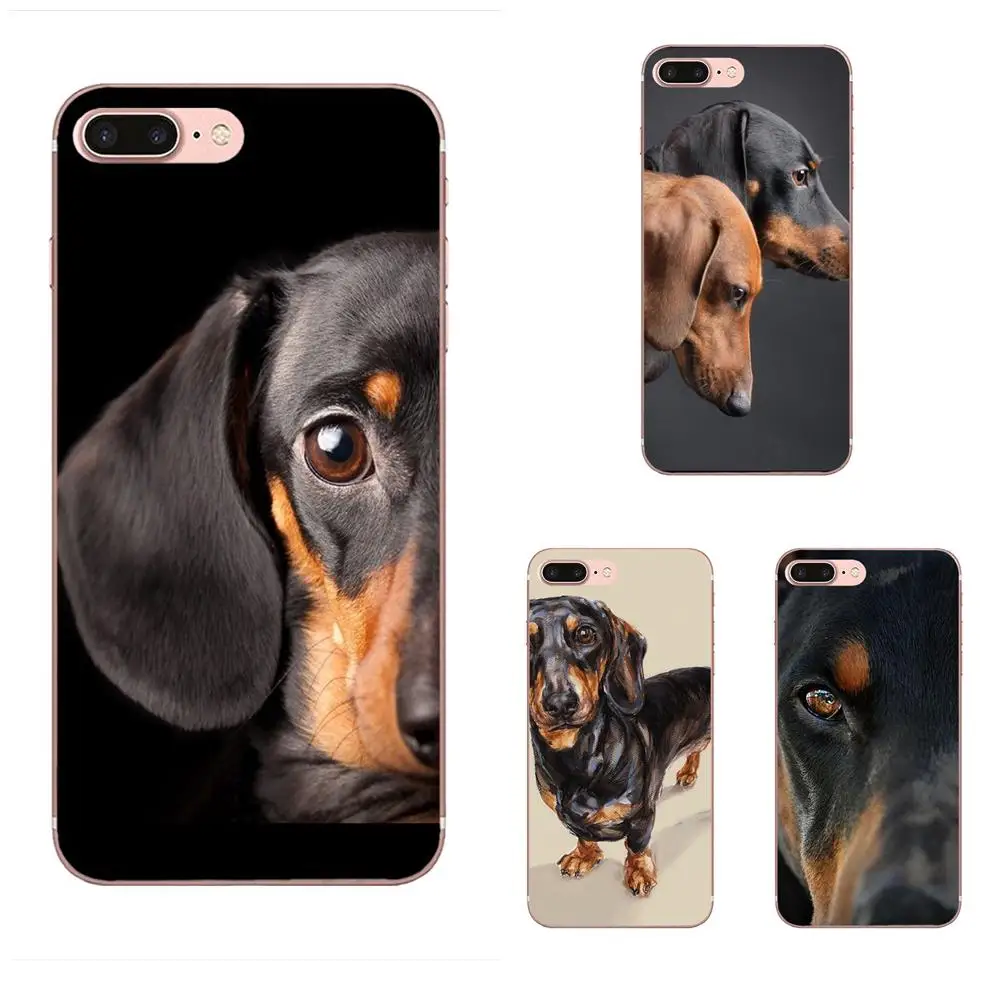 

Soft Capa Cover Case Dachshund Silhouette Dog For Xiaomi Redmi Note 2 3 3S 4 4A 4X 5 5A 6 6A Pro Plus