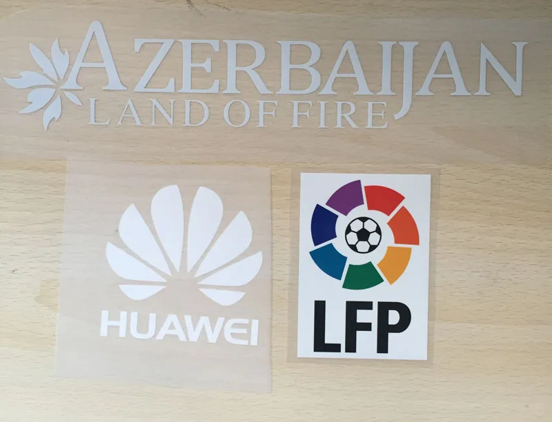 1516 La Liga Lfp и все спонсор Huawei Land нашивка в форме огня Griezmann теплопередача футбольный