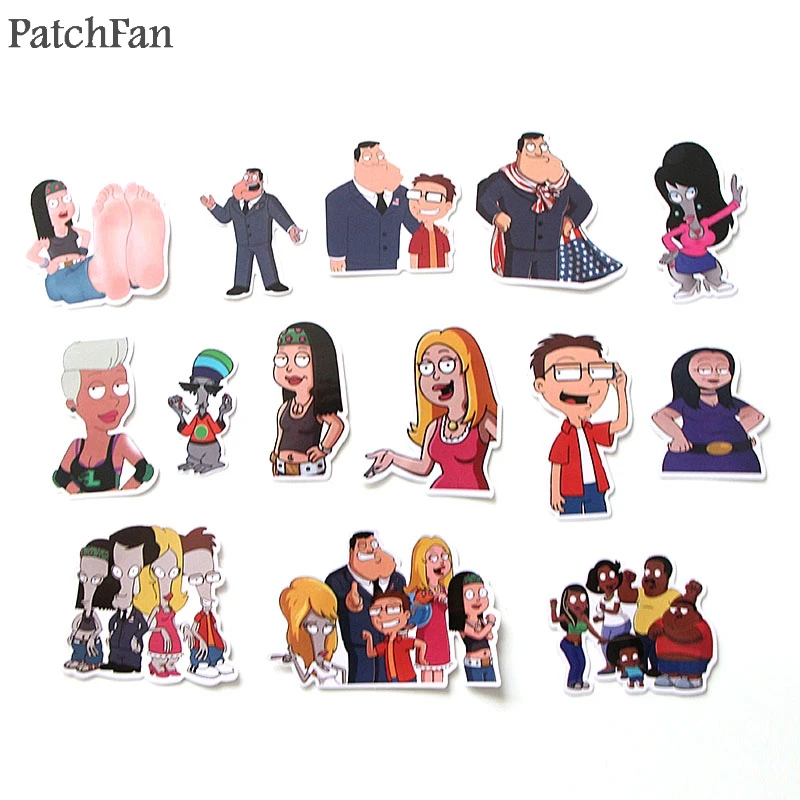 Patchfan 55 шт. Американский папа мультфильм дети игрушки Стикеры для DIY Скрапбукинг альбом ноутбук телефон тетрадь наклейка стикеры A1769