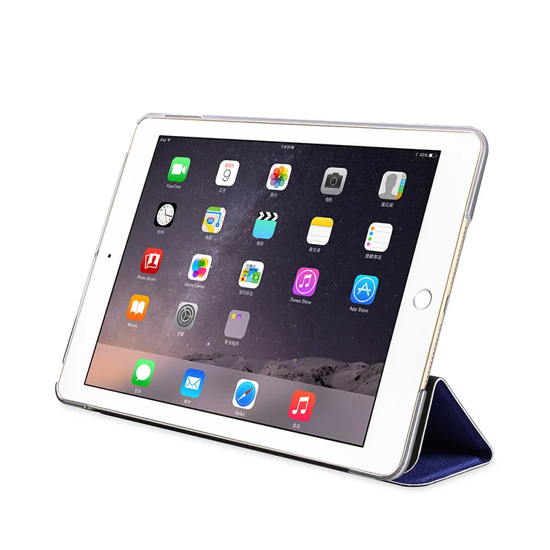 (Черный) XOOMZ бренд для iPad 9 7 2017 чехол PU кожаный Фолио сплайсинга Сияющий складной
