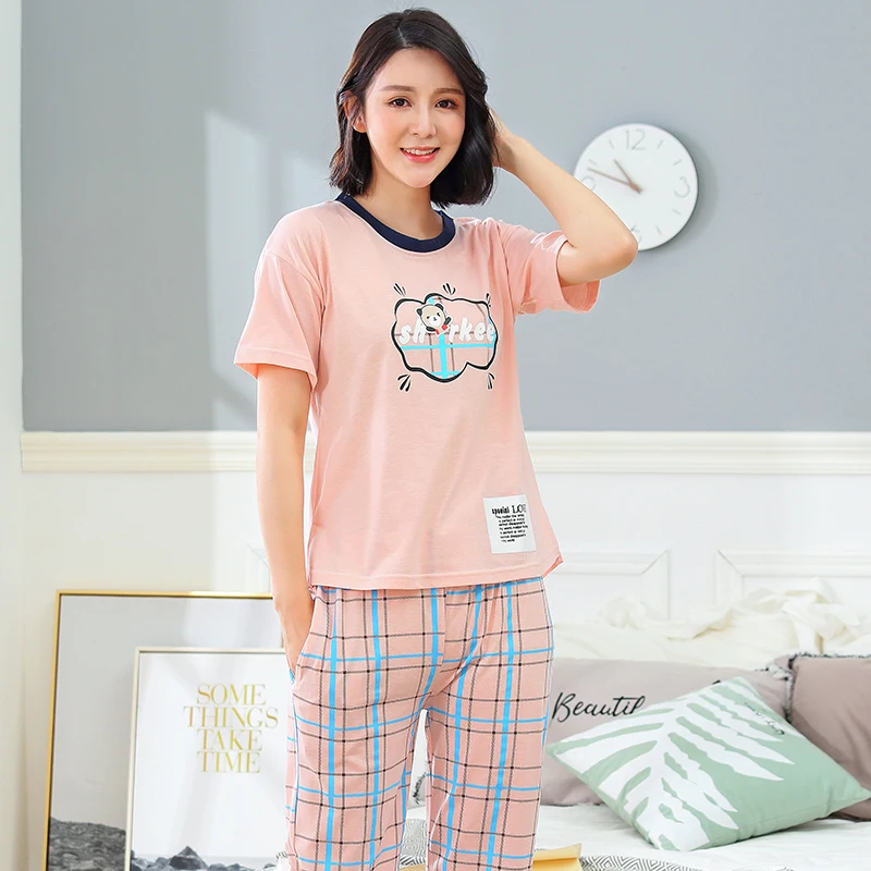 Aliexpress.com : Buy New Arrival Summer Women's Cute Cartoon Pajamas ...