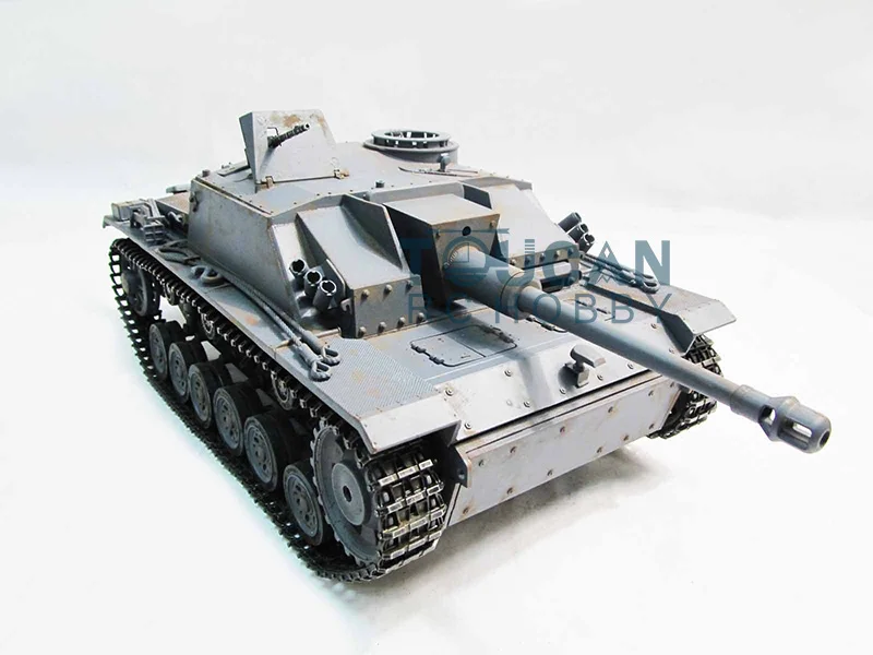 100% Металл Mato 1/16 Stug III RC Танк инфракрасная отдача ствола серый цвет 1226 RTR TH00669|rc tank