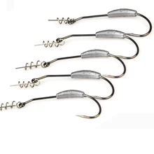 2g/2,5g/3g колючая свинцовая рыболовная блесна подходит для снаряжение для рыбалки рыболовные крючки Texas Carolina Florida Rigs 5 шт./партия