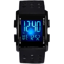 Мужские Силиконовые спортивные цифровые электронные часы Водонепроницаемые многофункциональные светодиодный наручные часы модные студенческие Relogio Feminino Relojes