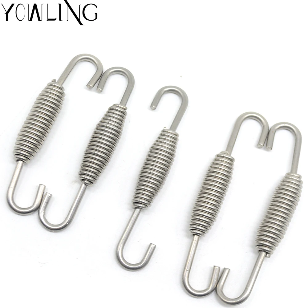 5pcs/lot Tension Spring With Hook extension For Tensile Exhaust Mid Pipe Muffler Dirt bike Enduro Off Road Moto Escape | Автомобили и
