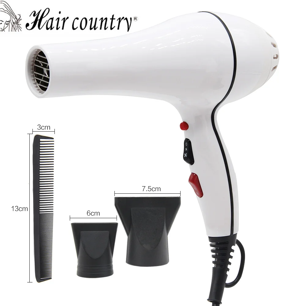 

Hair County 2000W 220V Hair Dryer Blue Light Anion Ceramic Ionic Fast Blow Dryer Salon&Home Styling tools