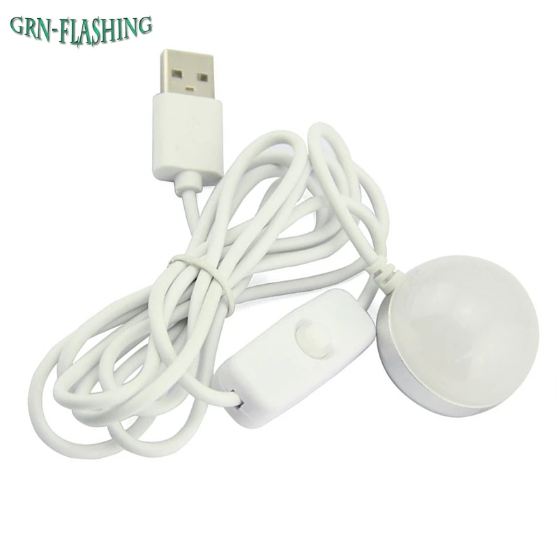 

1Pcs Portable Mini USB Powered LED Night light Desk Book Reading Ceiling lamp For Camping Emergency With Switch ON / OFF