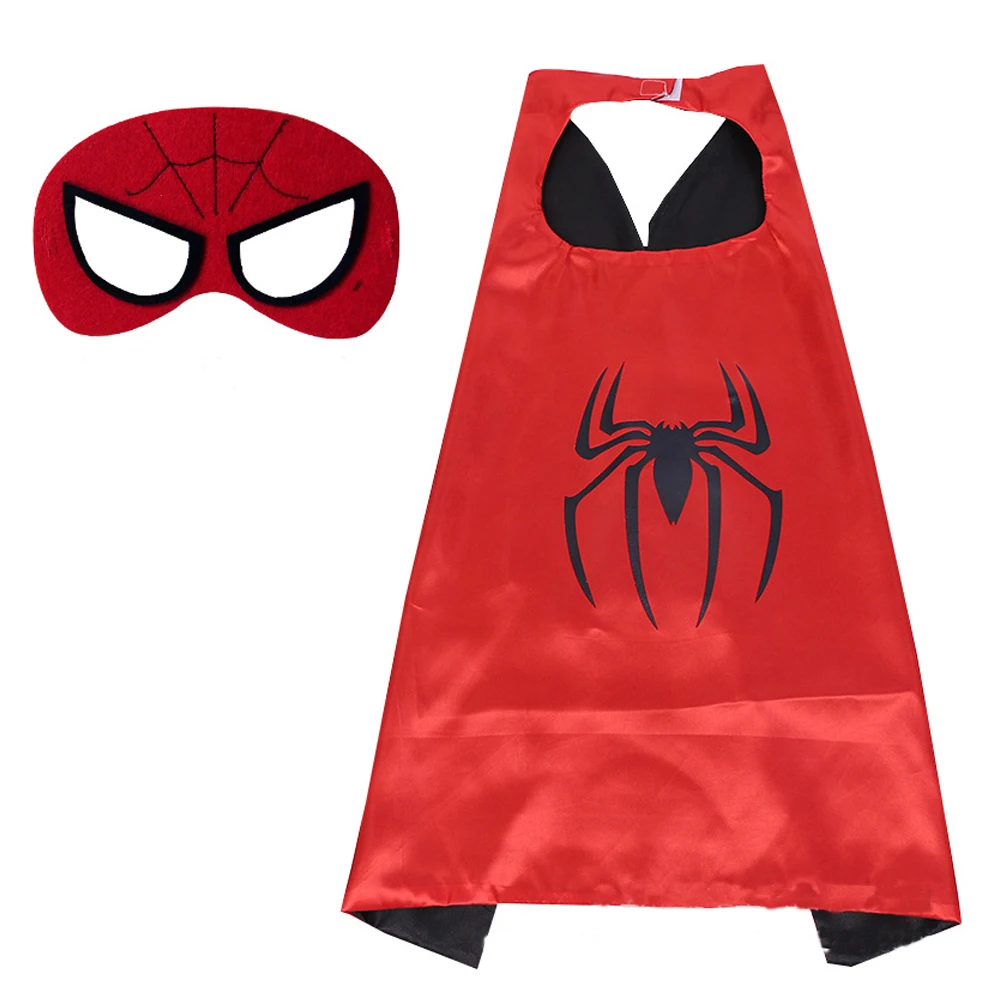 Kids Dress up Spiderman Cosplay Costumes Boys and Girls Superhero Capes