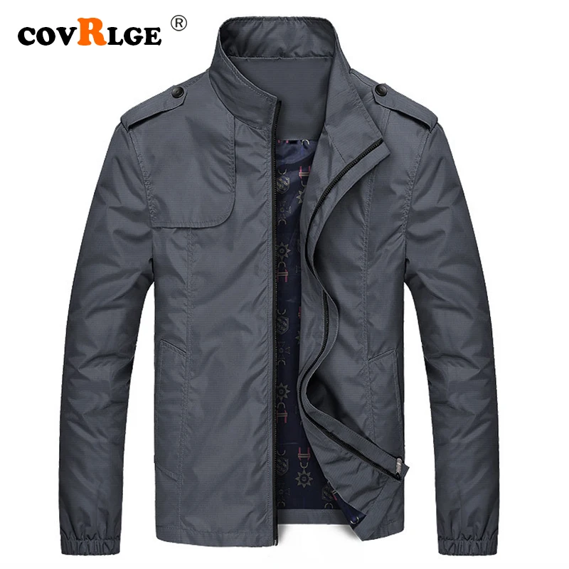 

Covrlge 2019 Jacket men Jackets Jackets Spring Autumn Solid Slim Men Jacket Thin Jackets Brand Casual Coat Top Quality MWJ152