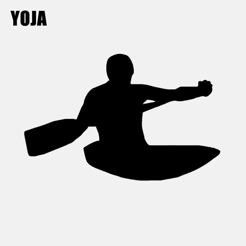 

YOJA 38.1CM*59CM Funny Rowing Extreme Movement Sport Wall Sticker PVC Kitchen And Gym Bedroom Decor W2-221