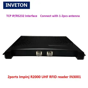 

2 antenna port long range uhf rfid fixed reader multi tag tracking reader work with near-field antenna supply chain management