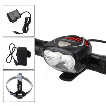 

3000 Lumens CREE XM-L R2 Led Lamp Cycling Mountain Bike Bicycle Light Waterproof + 8.4V 6400mah battery pack charger+headtsrap