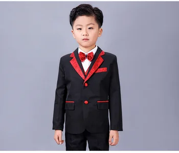 

Big Boys Blazer Suits for Weddings Children Jacket+Vest+Pants+tie 4 pieces/set Costume for Marriage Kids Formal Blazer Clothes