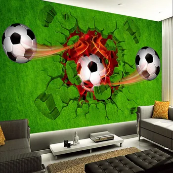 

Photo Wallpaper Modern 3D Stereo Football Green Lawn Mural Living Room Kid's Room Home Decor Eco-Friendly Waterproof Wall Papers