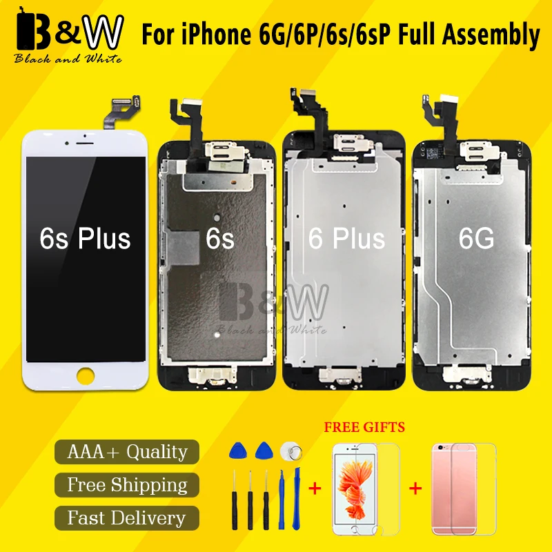 Розничная продажа отличное качество Замена для iPhone 6g 6p 6s 6sp ЖК дисплей дигитайзер