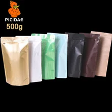 500g 3D Fruit Goods Meat Pet Dog Dried Bait Cat Fish Bird Food 1 Pound Storage Bag Standing Aluminum Foil Wide Bottom Ziplock