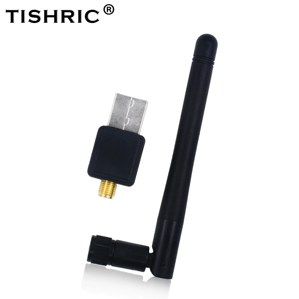 Мини USB WIFI адаптер TISHRIC 150 Мбит/с 802.11n/g/b Антенна Wi Fi ключ сетевая LAN карта высокая