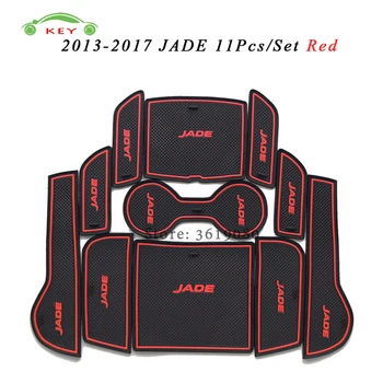 

Car Interior Accessories Rubber Door Pad for Honda Jade 2013-2017 Anti-slip Gate Slot Mat Cup Groove Mat Auto Decoration